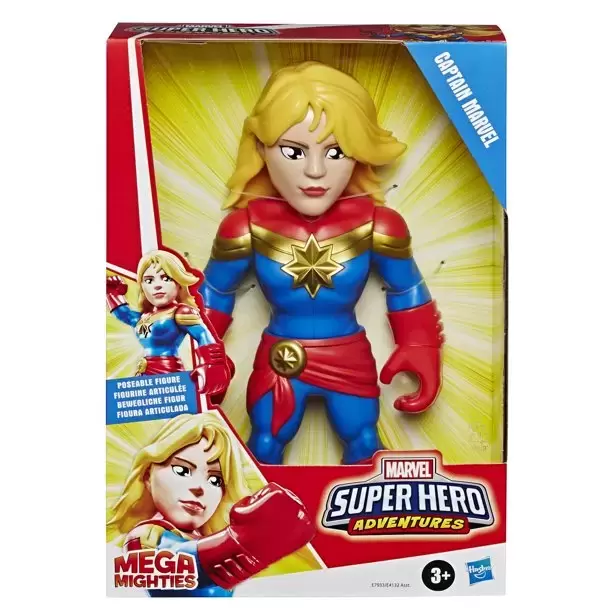 Marvel Super Hero Squad Action Figures - Mega Mighties - Captain Marvel