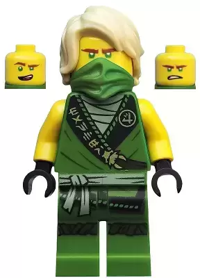 LEGO Ninjago Minifigures - Lloyd - Legacy, Rebooted, Ninjago Logogram \'MANTER\' on Torso