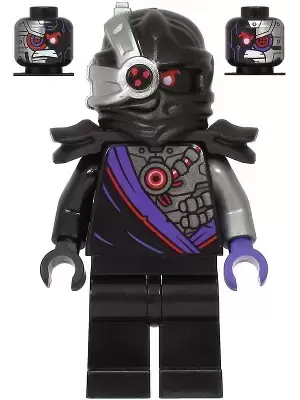 LEGO Ninjago Minifigures - Nindroid Warrior, Black Shoulder Pads - Legacy