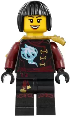 LEGO Ninjago Minifigures - Nya - Skybound, Black Bob Cut Hair