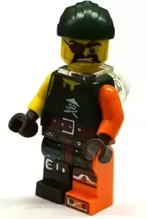 LEGO Ninjago Minifigures - Sqiffy with Neck Bracket