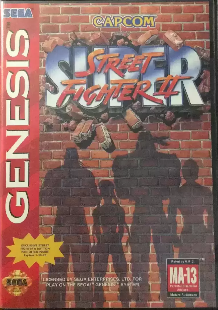 US - Sega Genesis Games - Street Fighter 2