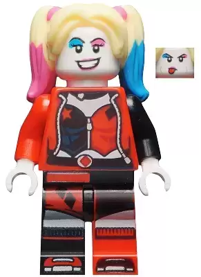 LEGO Super Heroes Minifigures - Harley Quinn - Jacket Open, Corset