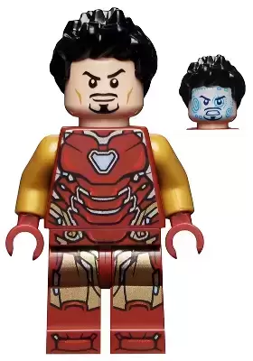 LEGO Super Heroes Minifigures - Iron Man Mark 85 Armor - Black Hair