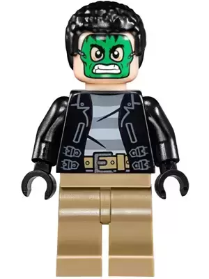 LEGO Super Heroes Minifigures - Masked Robber - Green Mask, Striped Shirt