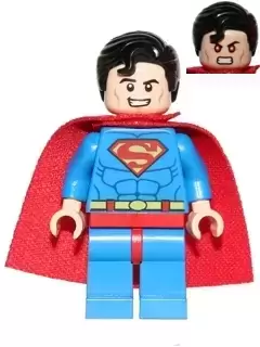 LEGO Super Heroes Minifigures - Superman - Red Eyes on Reverse, Spongy Soft Knit Cape