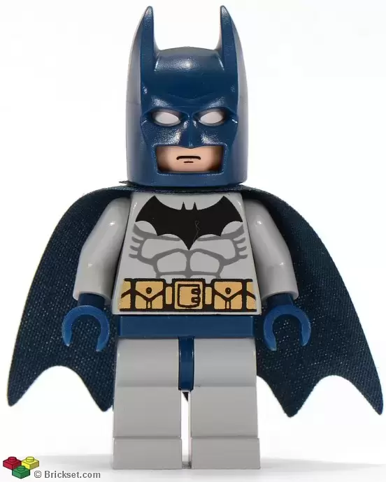 LEGO Super Heroes Minifigures - Batman, Light Bluish Gray Suit with Dark Blue Mask