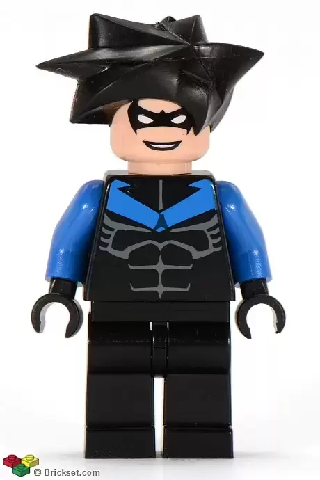 LEGO Super Heroes Minifigures - Nightwing - Blue Arms and Chest Symbol