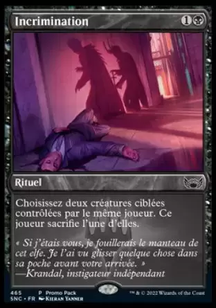 Les Rues de la Nouvelle-Capenna - Incrimination