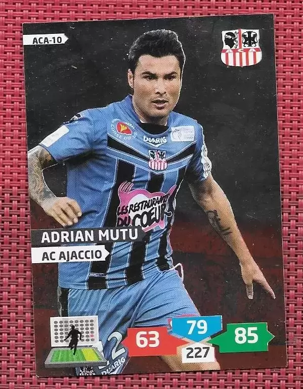 Adrenalyn XL 2013-2014 (France) - Adrian Mutu -Attaquant -Brillante -AC Ajaccio