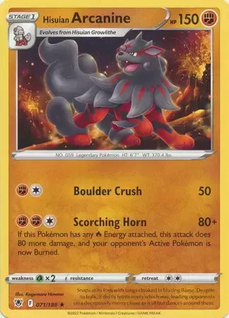 Astral Radiance - Hisuian Arcanine