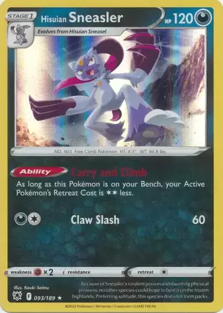 Astral Radiance - Hisuian Sneasel Holo