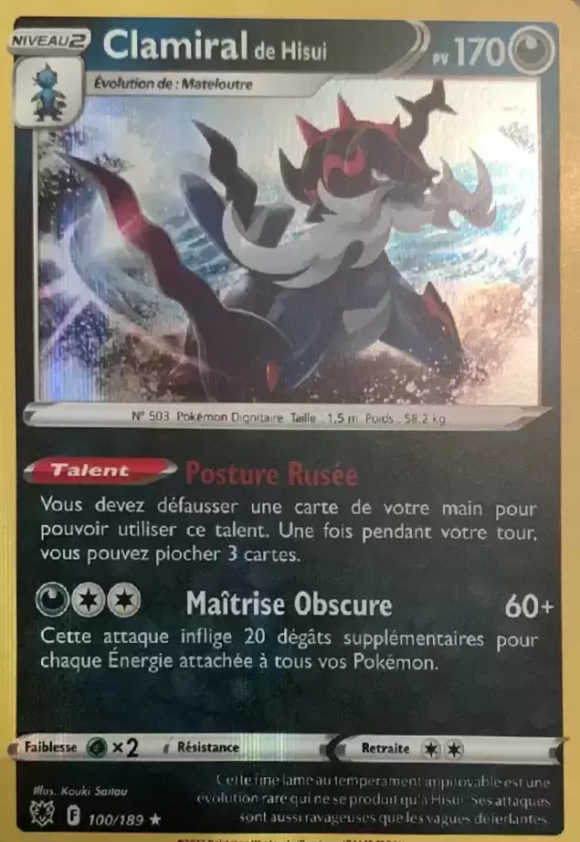 Astres Radieux - Clamiral de Hisui holographique