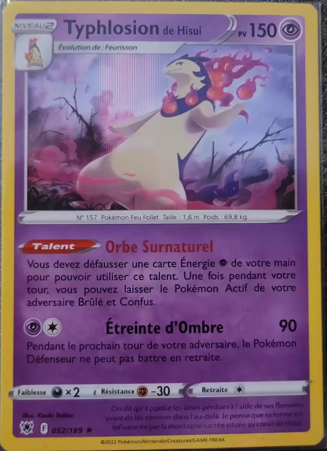 Astres Radieux - Typhlosion de Hisui holographique