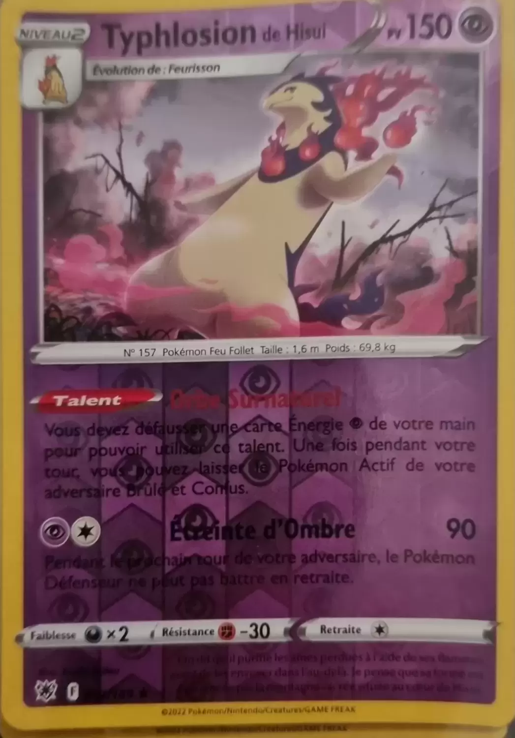 Astres Radieux - Typhlosion de Hisui Reverse