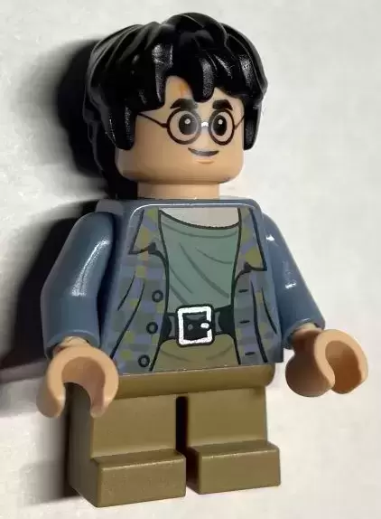 Lego Harry Potter Minifigures - Harry Potter, Sand Blue Jacket, Smiling