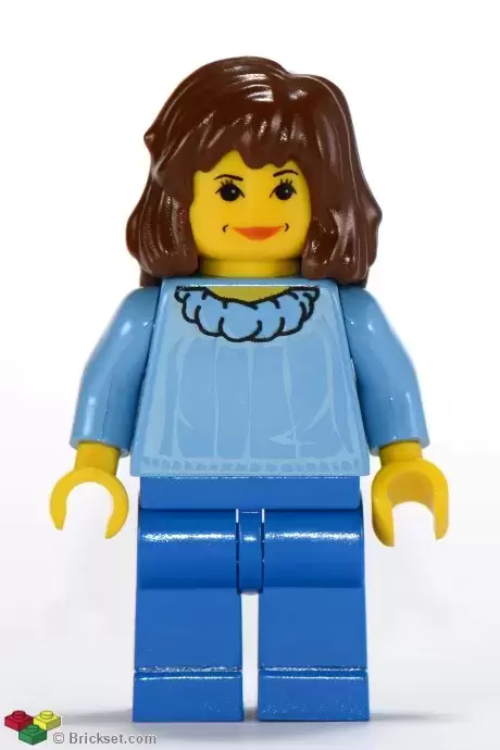 Lego Harry Potter Minifigures - Hermione Granger, Medium Blue Torso, Blue Legs
