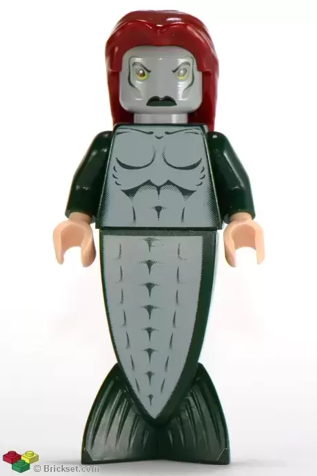 Lego Harry Potter Minifigures - Merman - Fish Tail, Long Dark Red Hair