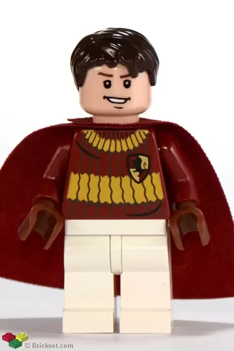 Lego Harry Potter Minifigures - Oliver Wood, Dark Red Quidditch Uniform