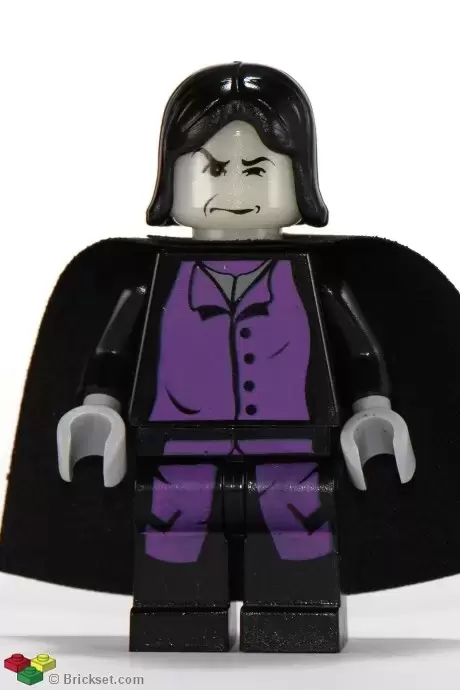 Lego Harry Potter Minifigures - Professor Severus Snape, Prisoner of Azkaban Pattern, Light Bluish Gray Hands