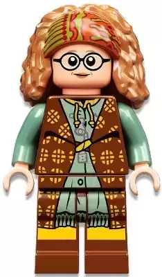 Lego Harry Potter Minifigures - Professor Sybill Trelawney, Reddish Brown and Sand Green Robes