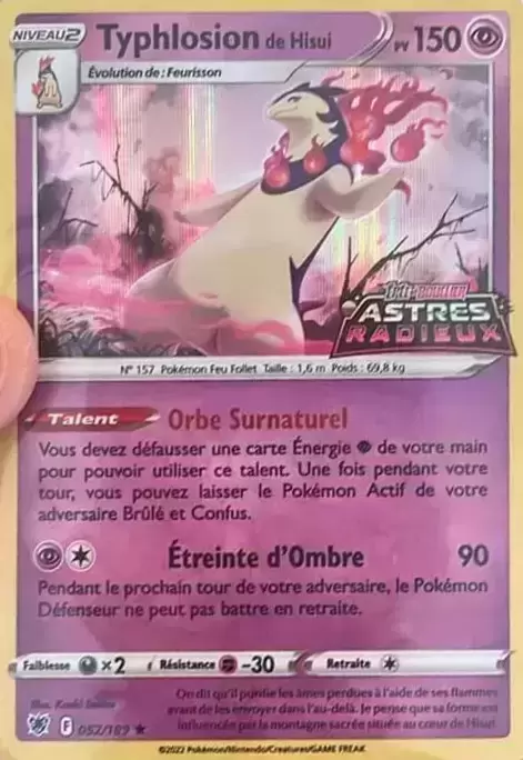 Astres Radieux - Hisuian Typhlosion Holo