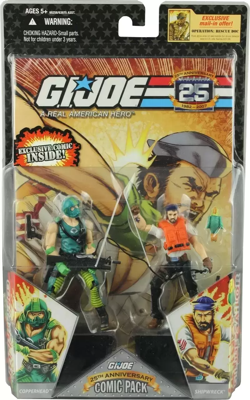 G.I. Joe - 25th Anniversary - Comic Pack : Copperhead & Shipwreck