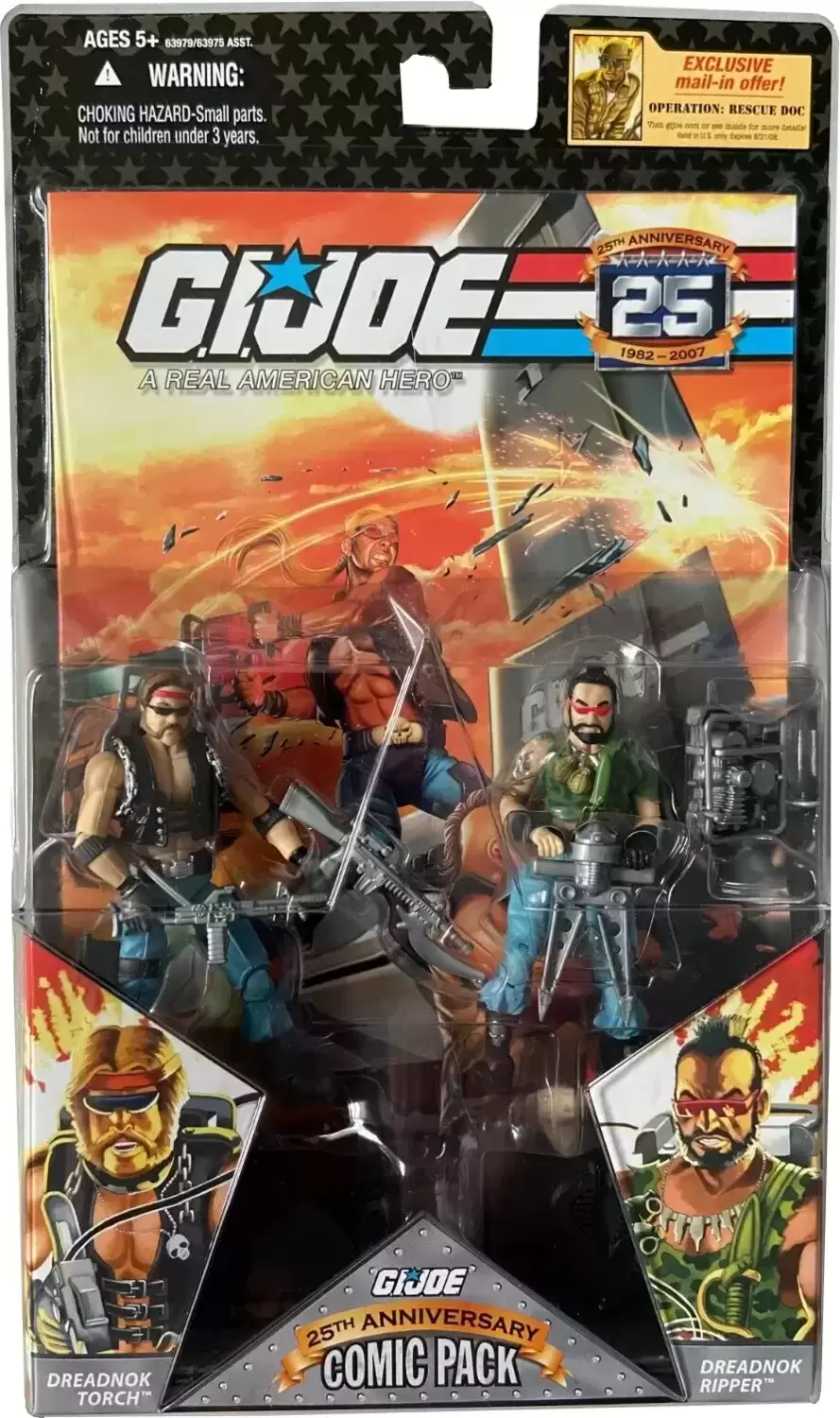 G.I. Joe - 25th Anniversary - Dreadnok Torch and Dreadnok Ripper