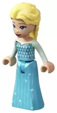 Lego Disney Minifigures - Elsa - Medium Azure Skirt without Cape