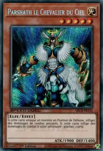 Coffret Speed Duel Bataille-Ville SBCB - Parshath le Chevalier du Ciel Holographique