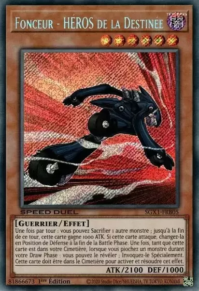 Speed Duel GX SGX1 - Fonceur - HÉROS de la Destinée Holographique