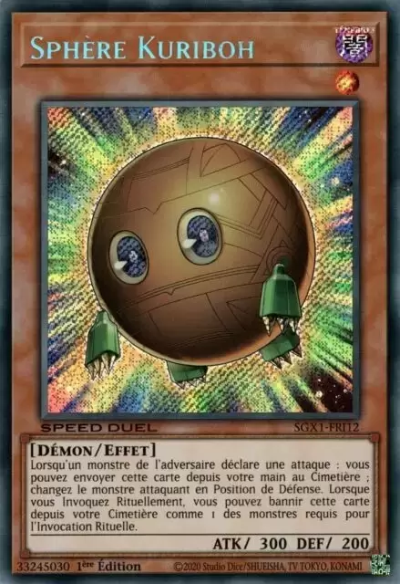 Speed Duel GX SGX1 - Sphère Kuriboh Holographique