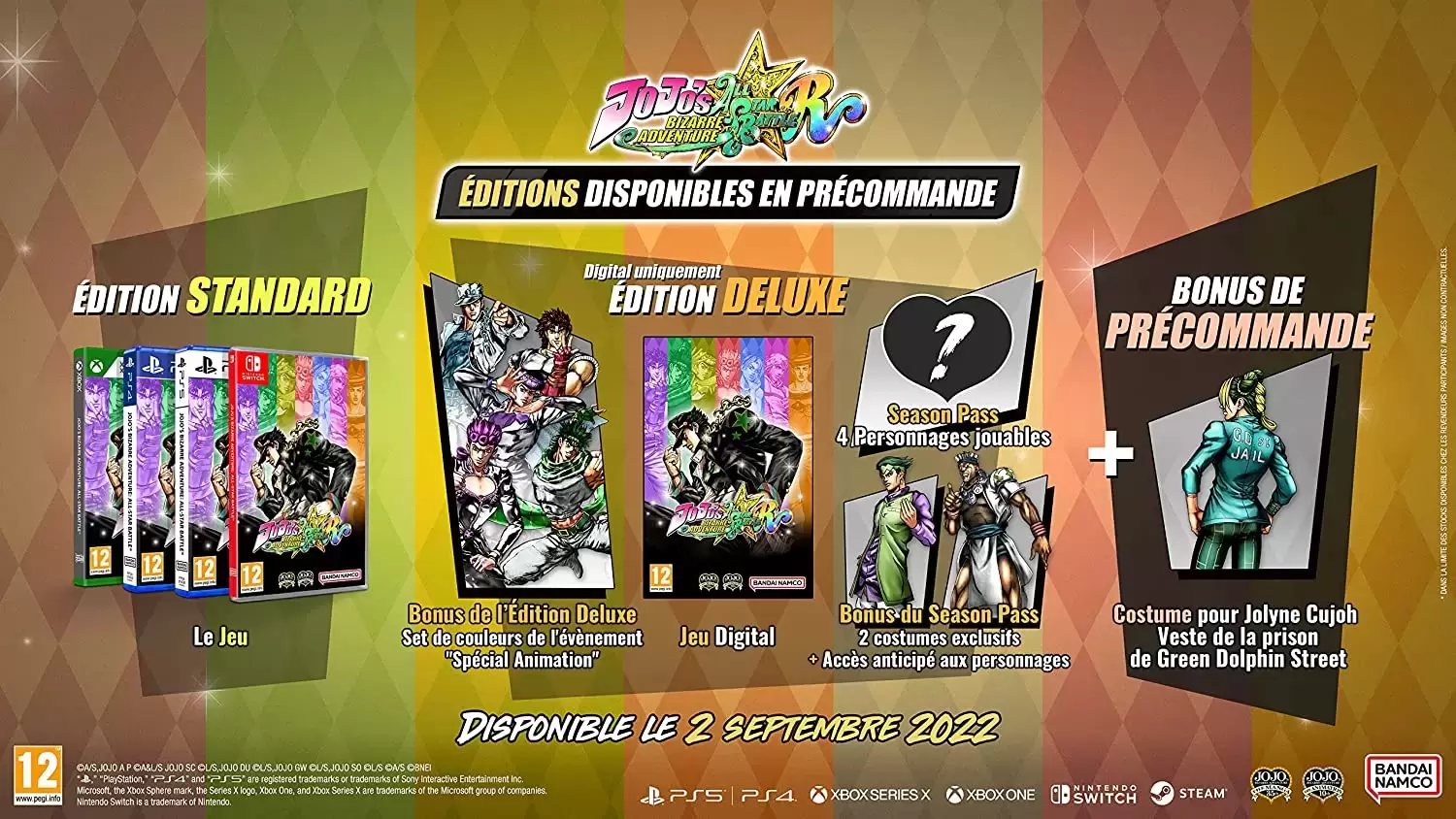 Jeux PS5 - Jojo\'s Bizarre Adventure All Star Battle R Collector