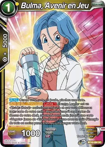 Realm of the Gods [BT16] - Bulma, Avenir en Jeu