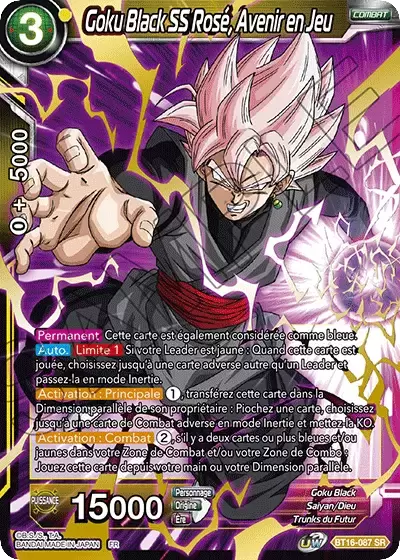 Realm of the Gods [BT16] - Goku Black SS Rosé, Avenir en Jeu