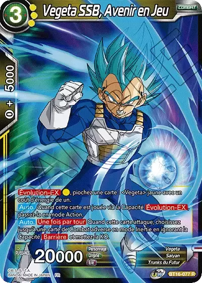 Realm of the Gods [BT16] - Vegeta SSB, Avenir en Jeu