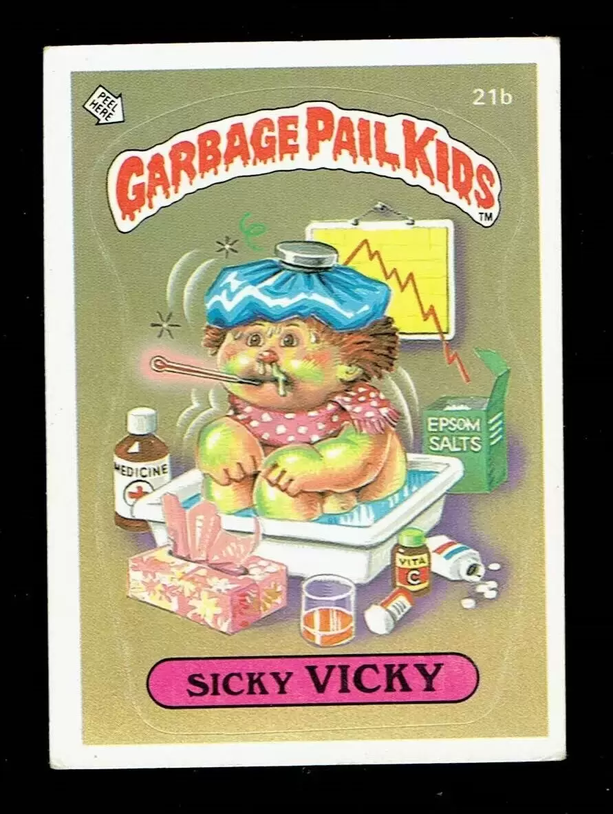 Sicky Vicky - Garbage Pail Kids Series 1 sticker