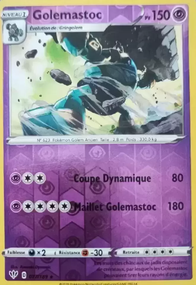 Ténèbres Embrasées - Golemastoc Reverse