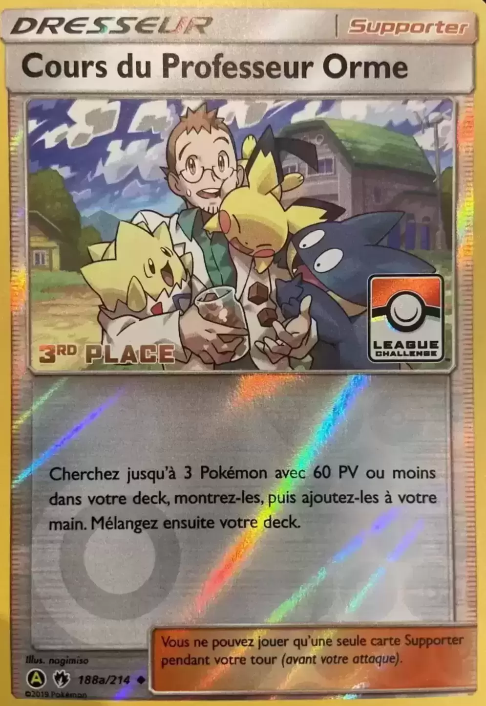 Cartes Pokémon Alternatives - Cours du professeur Orme 3rd Place