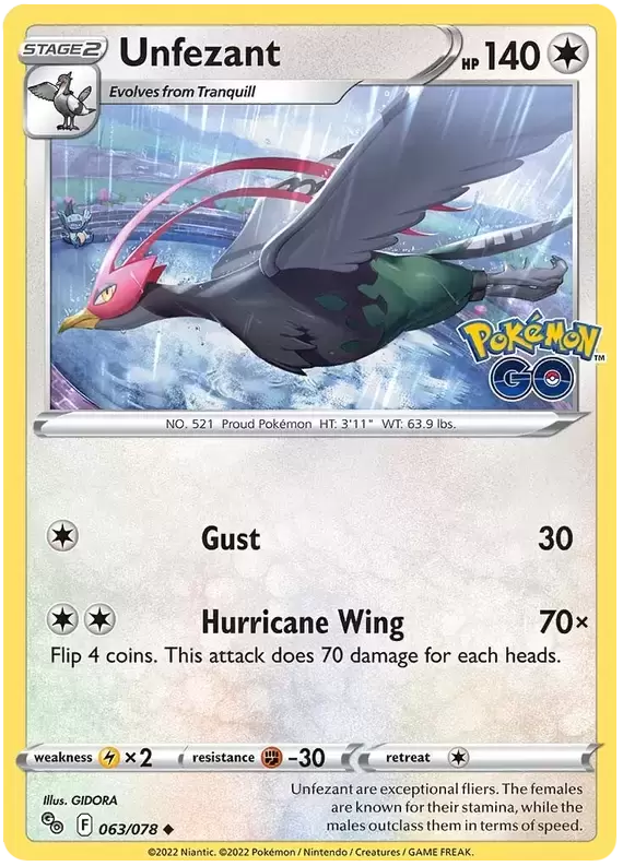 Pokémon Go - Unfezant