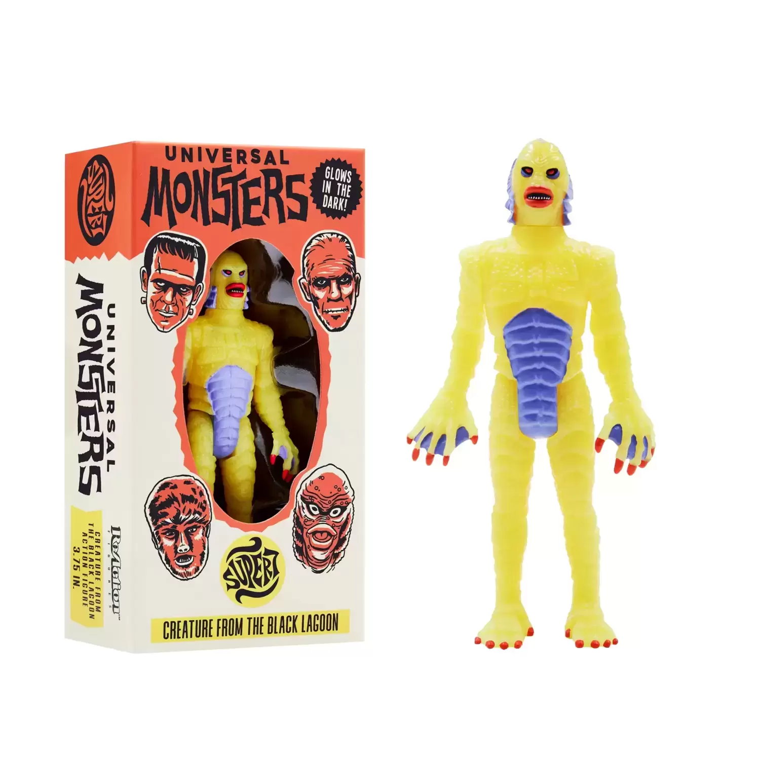 ReAction Figures - Universal Monsters - Creature from the Black Lagoon (Glow-In-The-Dark Costume Colors)
