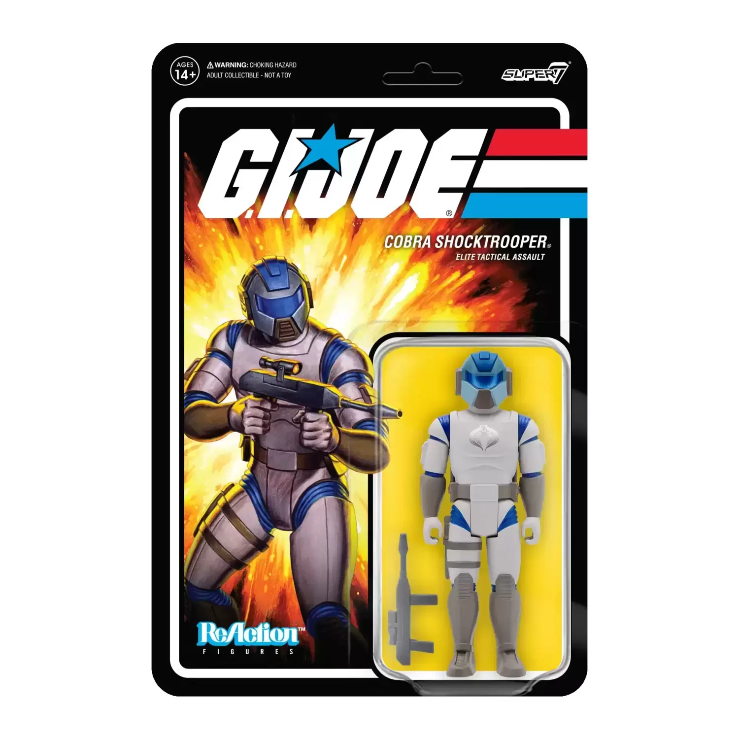 Super7 ReAction - G.I. Joe - Cobra Shocktrooper (Rifle C)