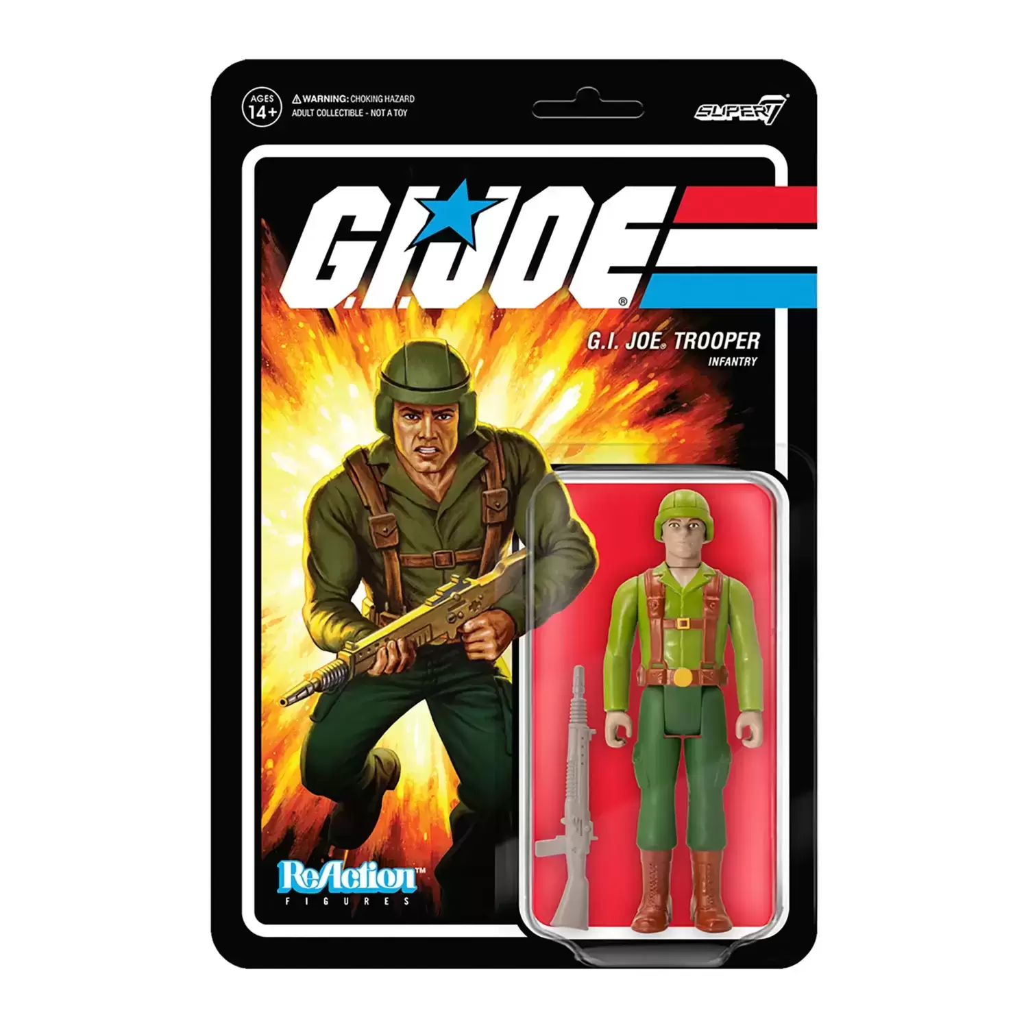 Super7 ReAction - G.I. Joe - G.I. Joe Trooper - Greenshirt (Tan)