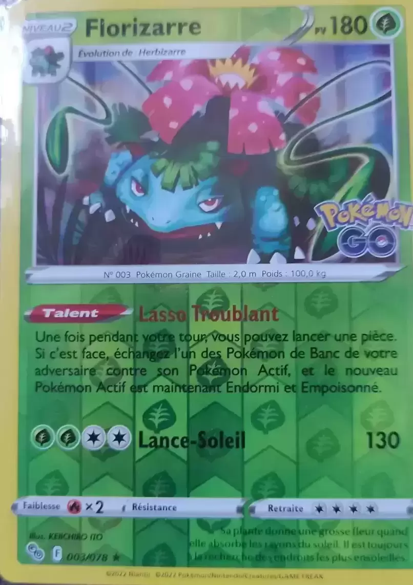 Pokémon Go - Florizarre Reverse