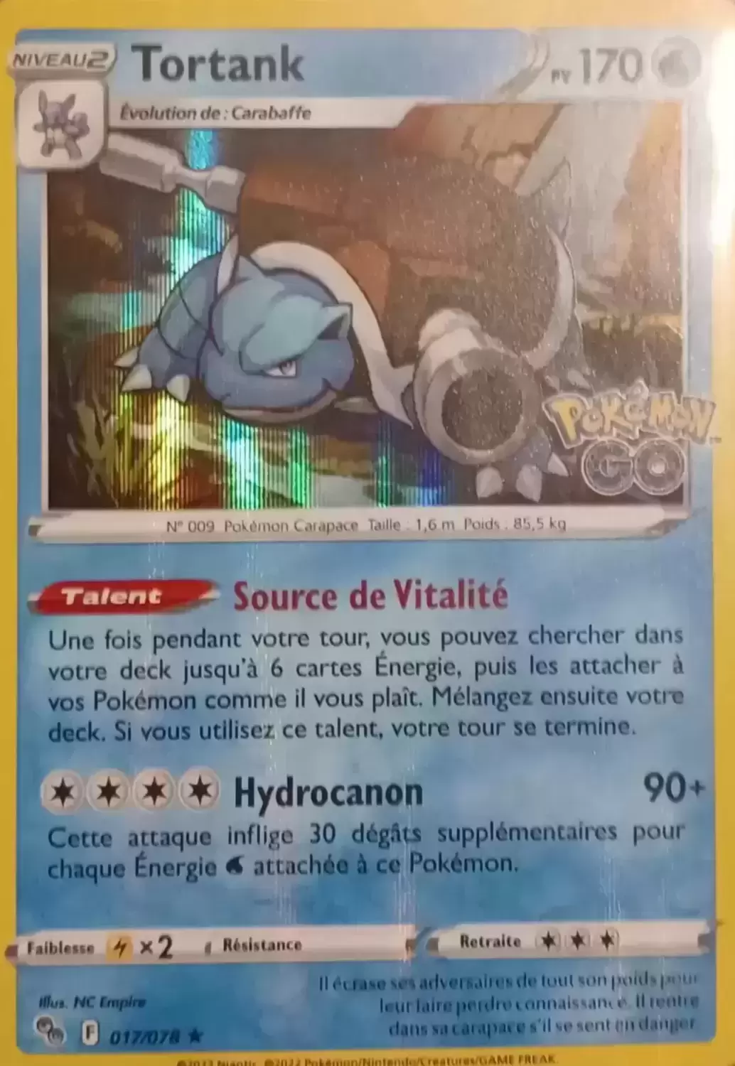 Pokémon Go - Tortank Holographique