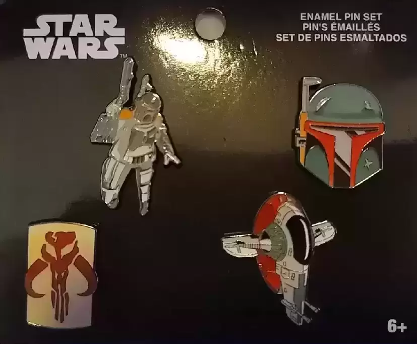 Disney Pins Open Edition - Boba Fett Enamel Pin Set