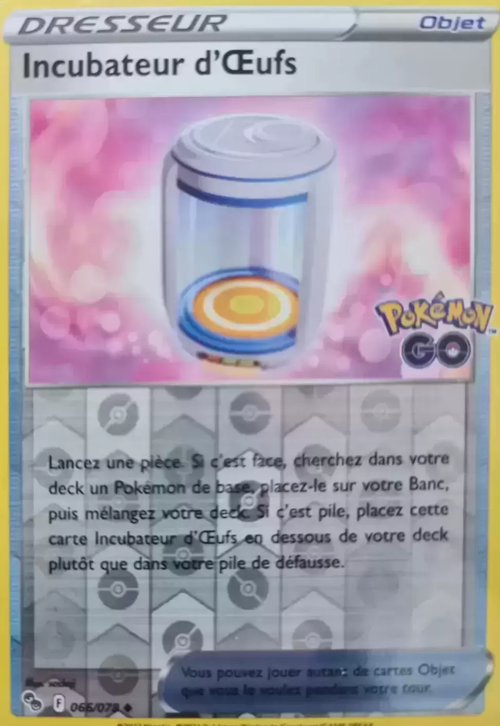 Pokémon Go - Incubateur d\'Oeufs Reverse