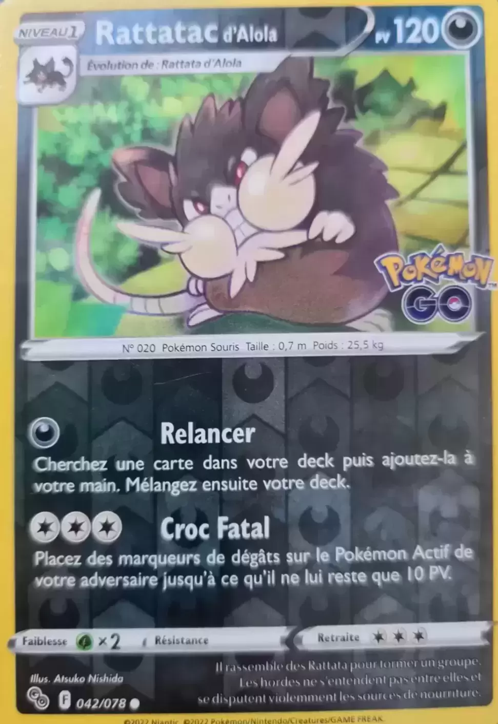Pokémon Go - Rattatac d\'Alola Reverse