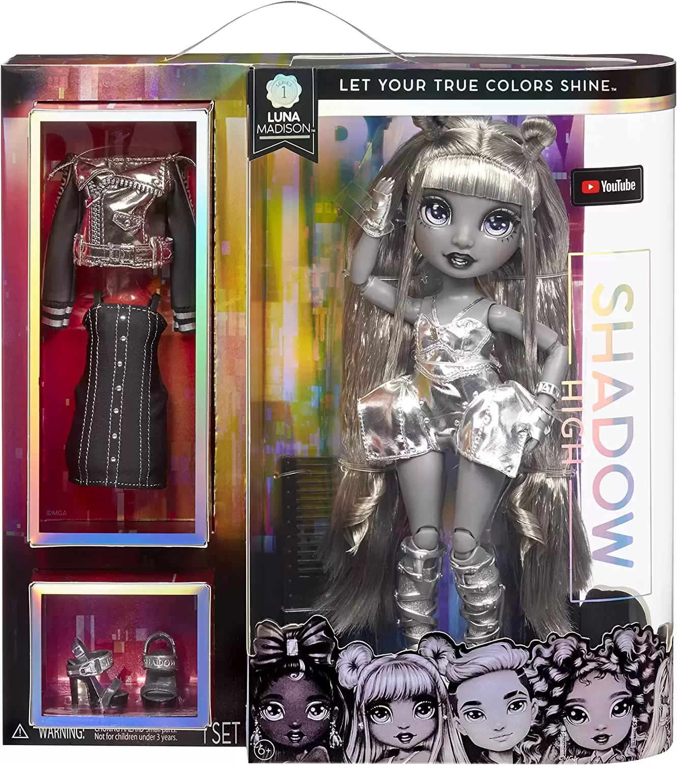 Rainbow High Rainbow High Shadow High Series 2 Fashion Doll (Dia Mante,  Reina Glitch Crowne, Karla Choupette)