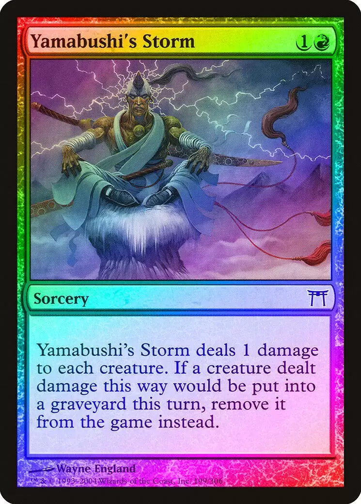 Guerriers de Kamigawa - Tempête du yamabushi foil